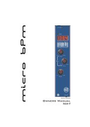 MicroBPM manual.pdf - Red Sound Systems