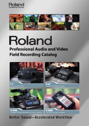 Field Recording Catalog - Roland Systems Group