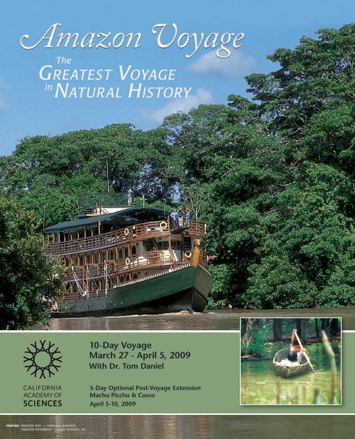 Download the Amazon trip brochure - California Academy of Sciences