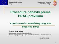 Procedure nabavki prema PRAG pravilima