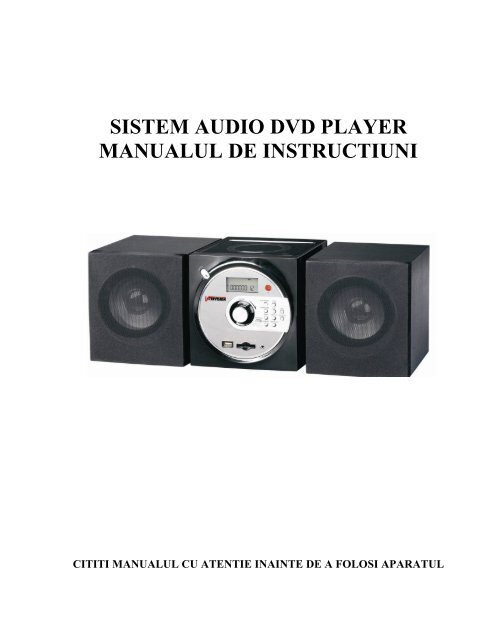 SISTEM AUDIO DVD PLAYER - Intervision.ro