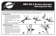 BBT-30.3 Bottom Bracket Bearing Tool Set - Cyclecomponents