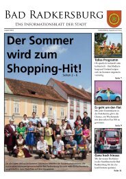 Der Sommer wird zum Shopping-Hit! - Stadtgemeinde Bad ...