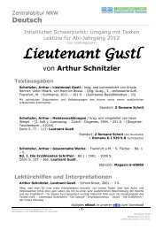 LIEUTENANT GUSTL von Arthur Schnitzler - Stadtbibliothek Bielefeld