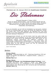 Die Fledermaus, Premiere am 19. Januar 2013 - Stadtbibliothek ...