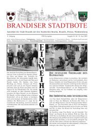 E i n w e i h u n g - Brandiser Stadtbote