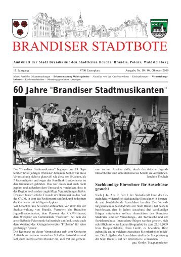 1. FEBRUAR â 2009 - Brandiser Stadtbote