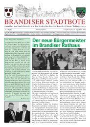 Ausgabe Nr. 9 / 14. September 2013 - Brandiser Stadtbote