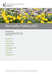 Wechselflor Frühling 2013 - Stadtgärtnerei
