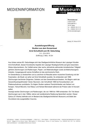AusfÃ¼hrliche Mitteilung - Stadtgeschichtliches Museum Leipzig