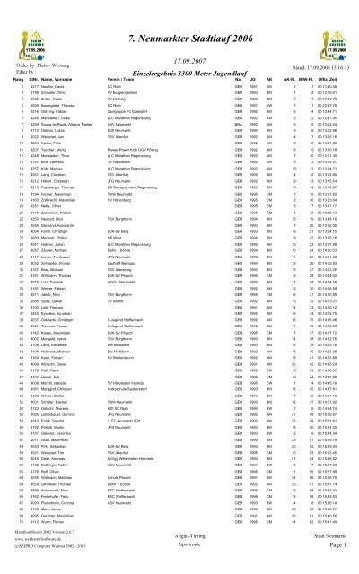 weitere Informationen .pdf (0,18 MB) - Neumarkter Stadtlauf