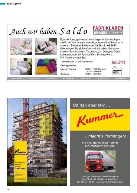 Ausgabe August 2013 - STADTmagazin