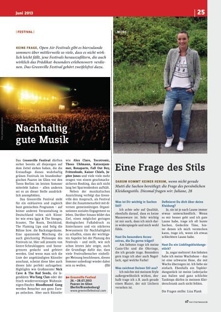 Ausgabe 47 - 07 Das Stadtmagazin . BLOG