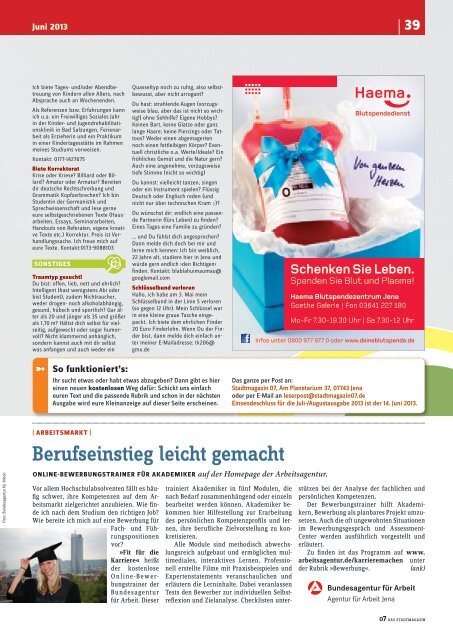 Ausgabe 47 - 07 Das Stadtmagazin . BLOG