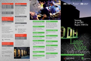 Flyer Lange Nacht 2013 (PDF) - Stadtmarketing Fellbach eV