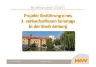 Studie Dritter verkaufsoffener Sonntag in Amberg - Stadtmarketing ...