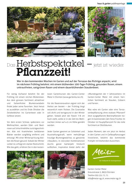 Ausgabe Oktober 2013 - STADTmagazin Rapperswil-Jona