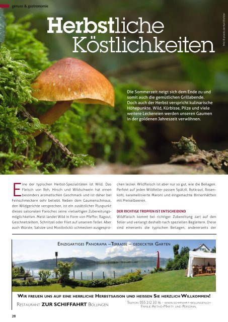 Ausgabe Oktober 2013 - STADTmagazin Rapperswil-Jona