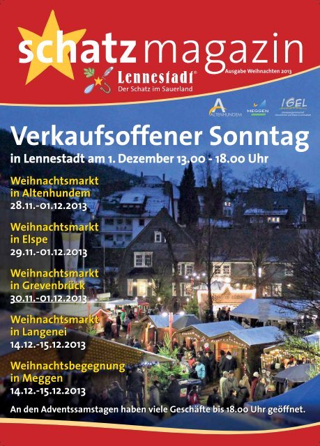 Lesen im Weihnachts-Schatzmagazin - Stadtmarketing Lennestadt