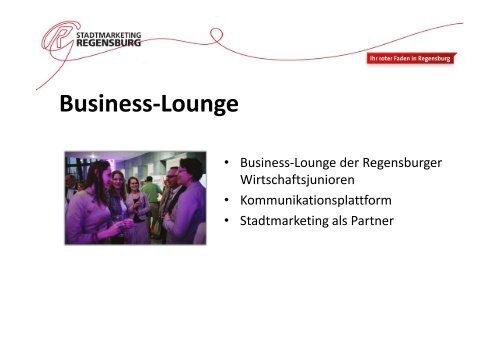 Marketingplan 2014 (PDF, 2.6 MB) - Stadtmarketing Regensburg