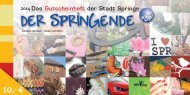 Gutscheinheft 2014 - Stadtmarketing Springe
