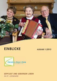 EINBLICKE - Stadtmission Nürnberg