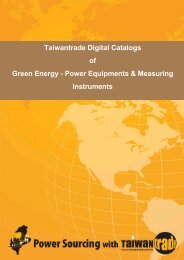 Taiwantrade Digital Catalogs of Green Energy - Power Equipments ...