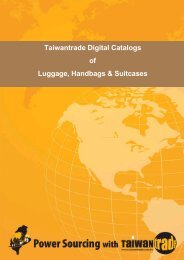 Taiwantrade Digital Catalogs of Luggage, Handbags & Suitcases