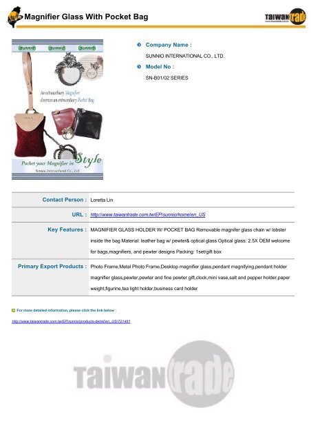 Taiwantrade Digital Catalogs of Luggage, Handbags & Suitcases