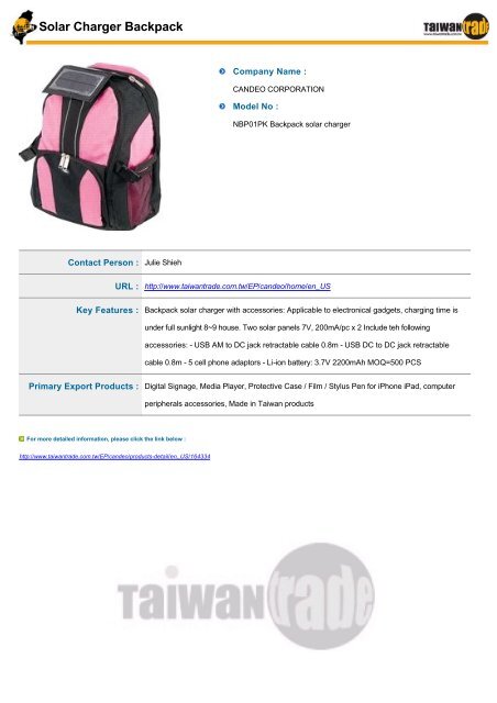 Taiwantrade Digital Catalogs of Luggage, Handbags & Suitcases