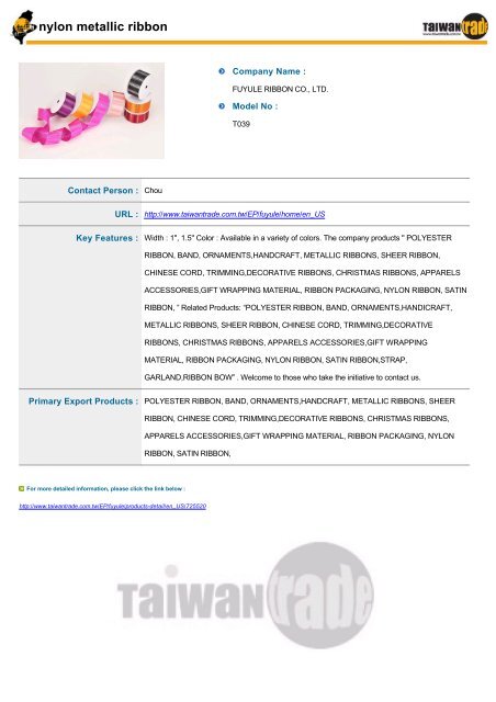 Taiwantrade Digital Catalogs of Fashion Accessories & Household ...