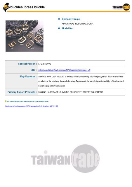 Taiwantrade Digital Catalogs of Fashion Accessories & Household ...