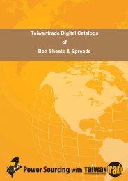 Taiwantrade Digital Catalogs of Bed Sheets & Spreads