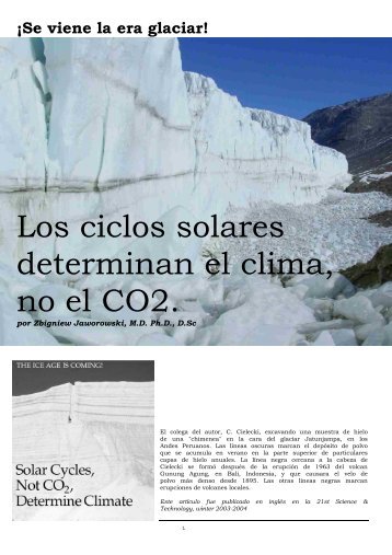 0004 Jaworowski - Los ciclos solares determinan el clima, no el CO2