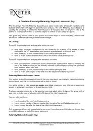 A Guide to Paternity/Maternity Support Leave and Pay - University of ...