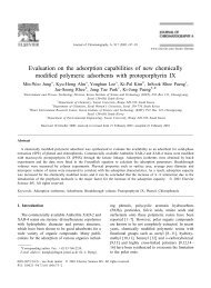 Evaluation on the adsorption capabilities of new chemically modified ...