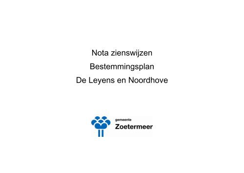 Bijlage 4 - Gemeente Zoetermeer