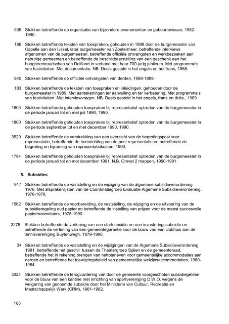 Gemeentebestuur van Zoetermeer, 1976-1990, 130m, inventaris 75