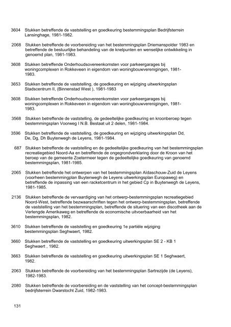 Gemeentebestuur van Zoetermeer, 1976-1990, 130m, inventaris 75