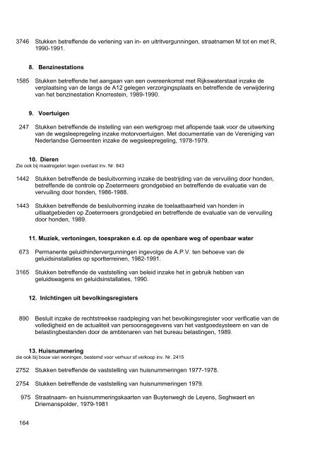 Gemeentebestuur van Zoetermeer, 1976-1990, 130m, inventaris 75