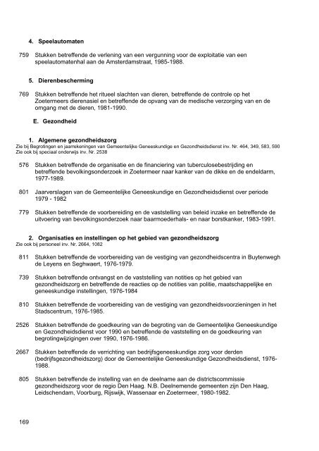 Gemeentebestuur van Zoetermeer, 1976-1990, 130m, inventaris 75