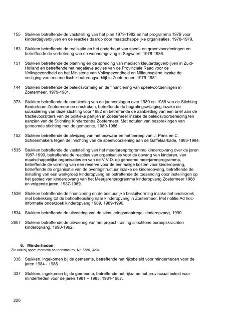 Gemeentebestuur van Zoetermeer, 1976-1990, 130m, inventaris 75