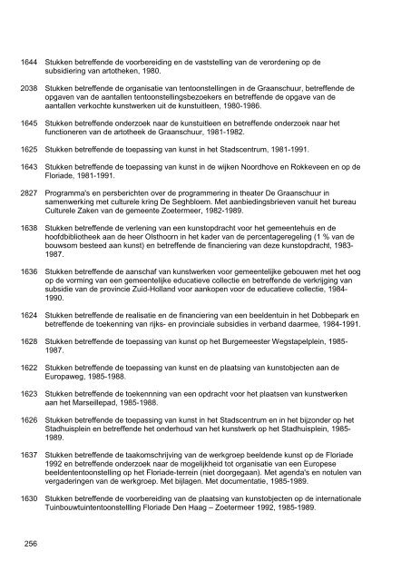 Gemeentebestuur van Zoetermeer, 1976-1990, 130m, inventaris 75