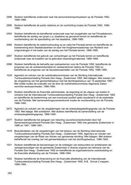 Gemeentebestuur van Zoetermeer, 1976-1990, 130m, inventaris 75