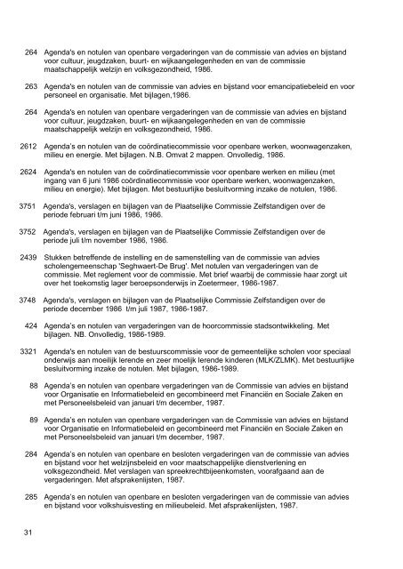 Gemeentebestuur van Zoetermeer, 1976-1990, 130m, inventaris 75