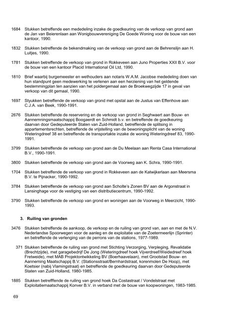 Gemeentebestuur van Zoetermeer, 1976-1990, 130m, inventaris 75