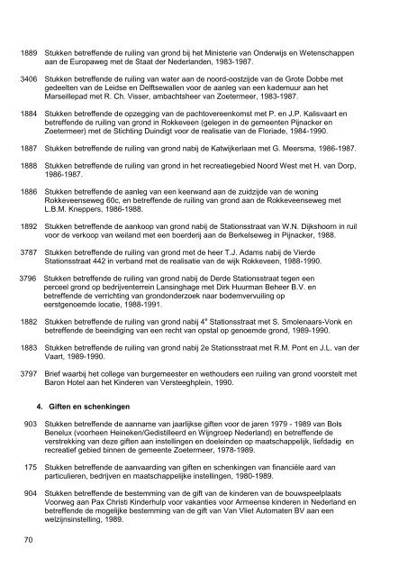 Gemeentebestuur van Zoetermeer, 1976-1990, 130m, inventaris 75