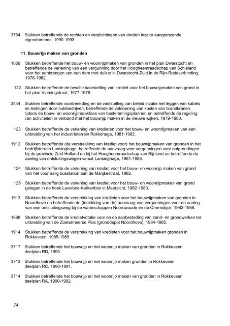 Gemeentebestuur van Zoetermeer, 1976-1990, 130m, inventaris 75