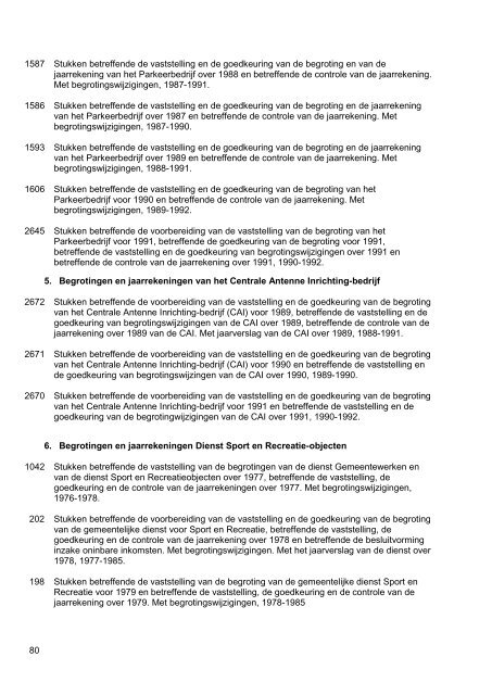 Gemeentebestuur van Zoetermeer, 1976-1990, 130m, inventaris 75