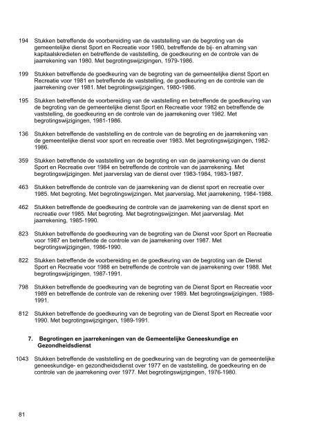 Gemeentebestuur van Zoetermeer, 1976-1990, 130m, inventaris 75